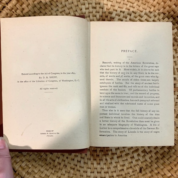 1893 Vintage Red Hardcover Tabletop Book - Picture 11 of 14